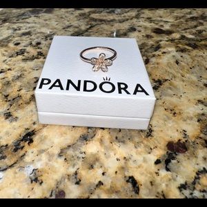 PANDORA Daisy Flower Ring in Rose Gold